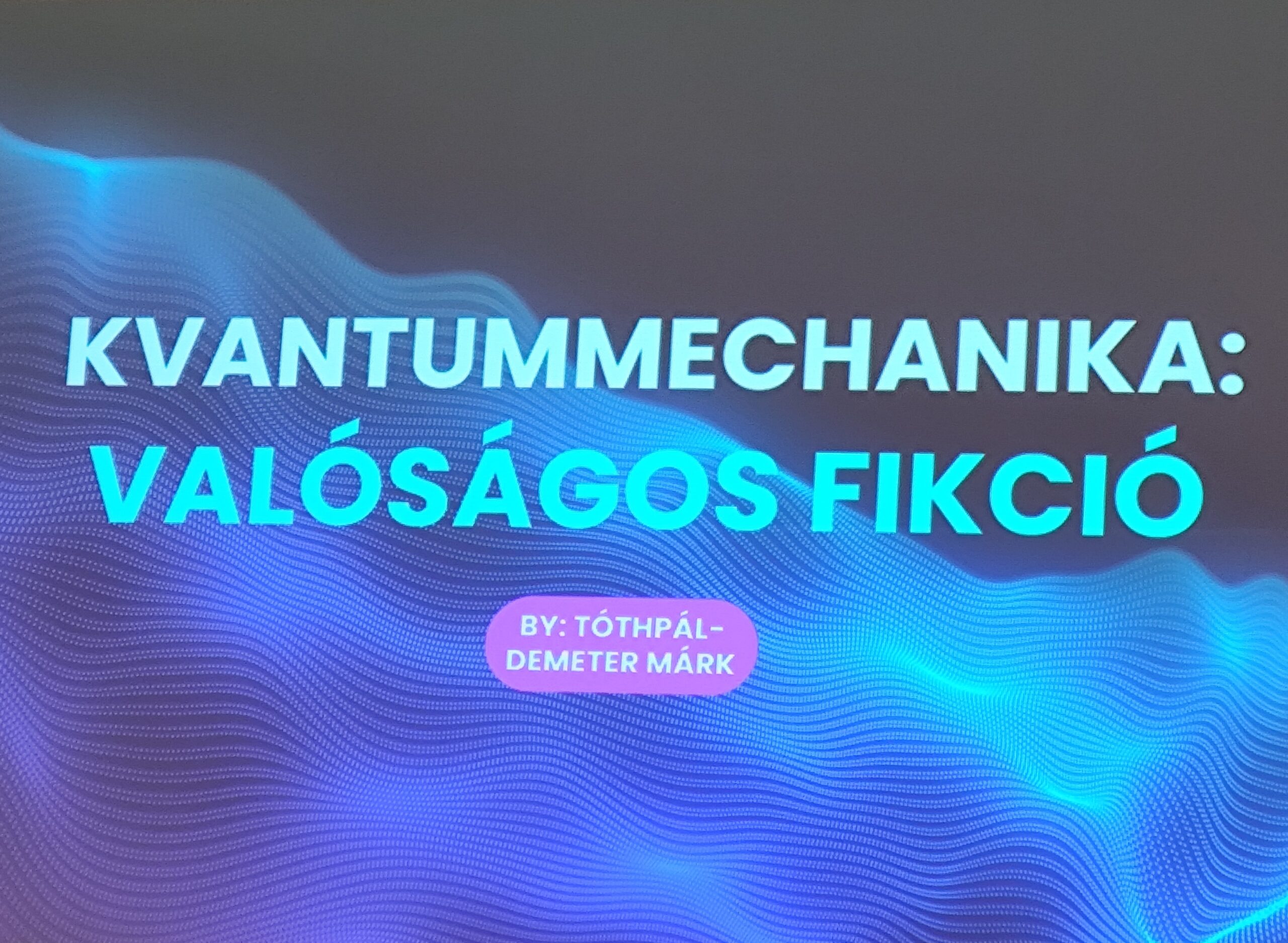 Kvantummechanika előadás